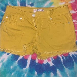 Yellow shorts